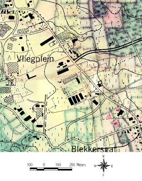 Adegem - Ferrariskaart vs. topografische kaart