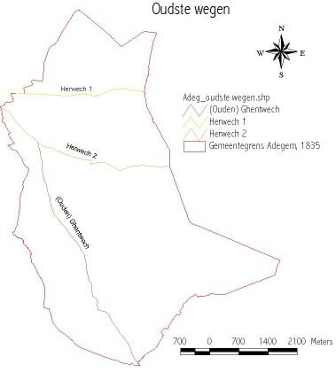 Adegem - Oudste wegen