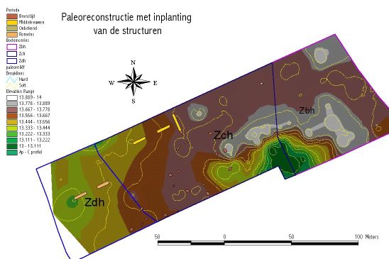 Adegem - Archeologische site Vliegplein: paleoreconstructie