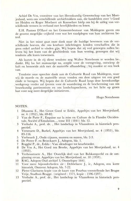 Adegemse Hoeven - Ten Geleide (3)