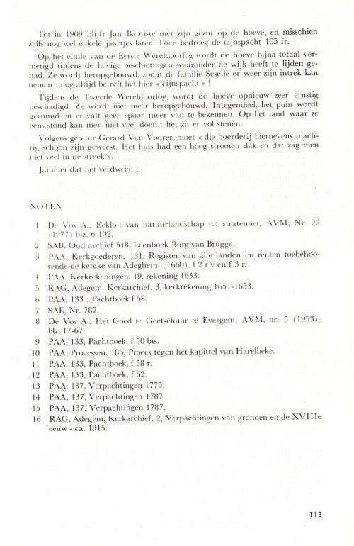 Adegemse Hoeven - Geschiedenis van een hoeve in het Westeindeke (6)