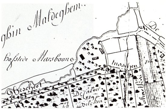Maasbone in het Landboek van 1756