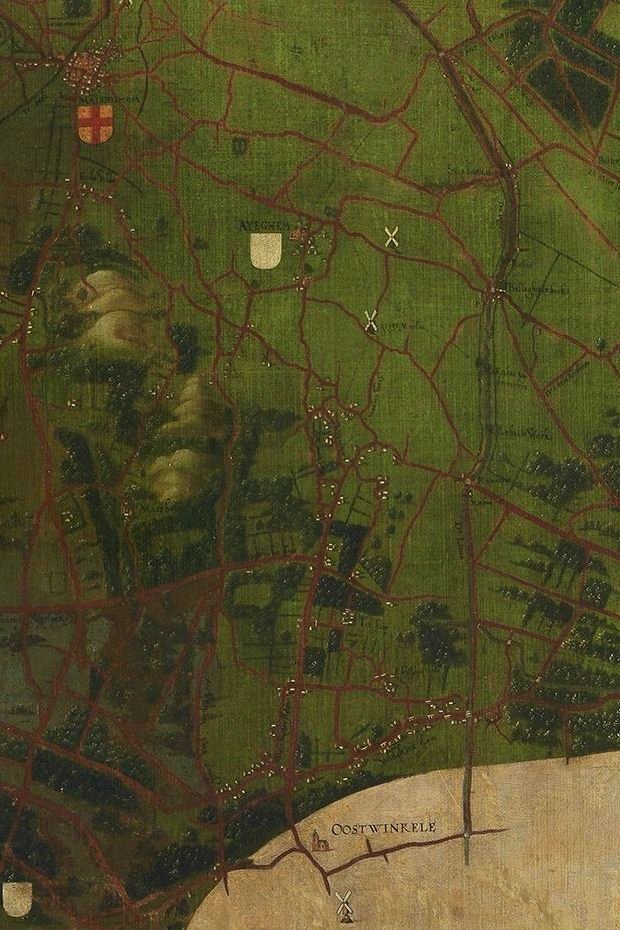 Adegem op de kaart van Pourbus - 1571