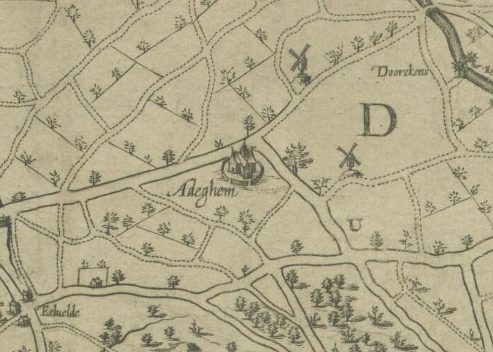 Figuratieve kaart en beschrijving van het nieuwe deel van het kanaal Gent-Brugge