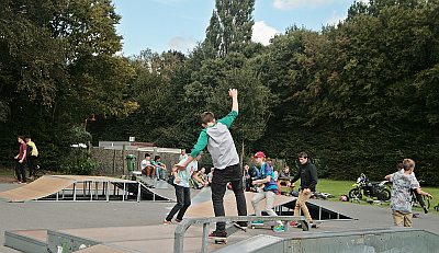 SKATE-EVENT ONDER EEN STRALENDE ZON