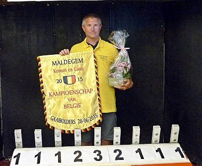 KRULBOLDER JAAK DE CEUNINCK KAMPIOEN VAN BELGIE GAAIBOLLEN