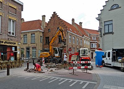 KRUISPUNT NOORDSTRAAT MARKTSTRAAT TIJDELIJK AFGESLOTEN