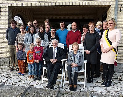 HILDA EN ETIENNE VIERDEN HUN BRILJANTEN HUWELIJKSJUBILEUM