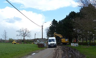 NAAST WERKEN IN DE STRAAT OOK BLIKSEMINSLAG OP MALECOTE