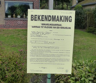 AANKONDIGING ZORGT VOOR ONNODIGE VERWARRING