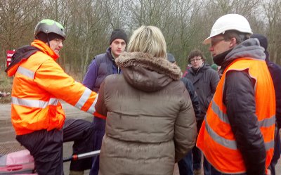 LANDBOUWERS IN (HEVIGE) DISCUSSIE MET SCHEPENCOLLEGE