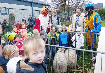 SINTERKLAAS BRACHT LAMMETJES MEE NAAR GBS DE KRUIPUIT