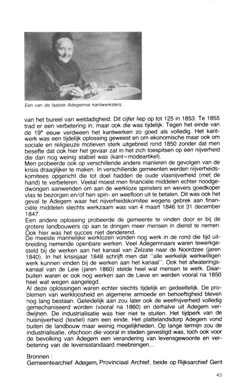 Omtrent Adegem - Het verval van de vlasnijverheid te Adegem (4)