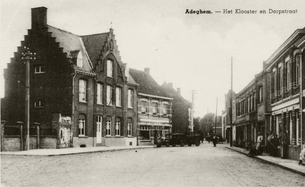 Adeghem. - Het Klooster en Dorpstraat